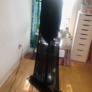 See Through Black Dress